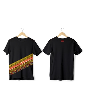 Greys&Blues Vibrant Pima Round Neck T-Shirt - Black